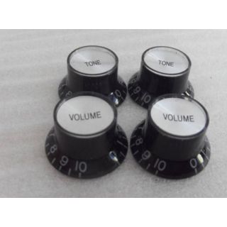 Bell Knobs 4pc - Black Imperial