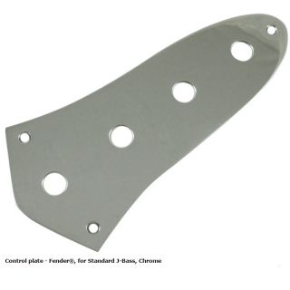 Fender® J Bass Control Plate - Chrome 4 Hole