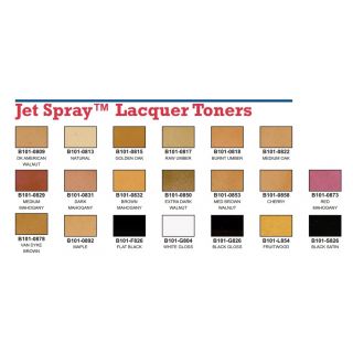 Jet Spray Lacquer Toners (Nitro - pigment based)